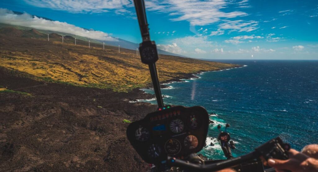 Maui's dramatic coastlines from aerial perspectives